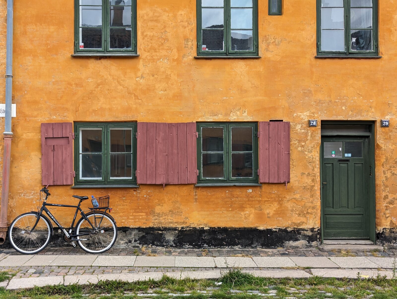 Nyboder district Copenhagen orange houses