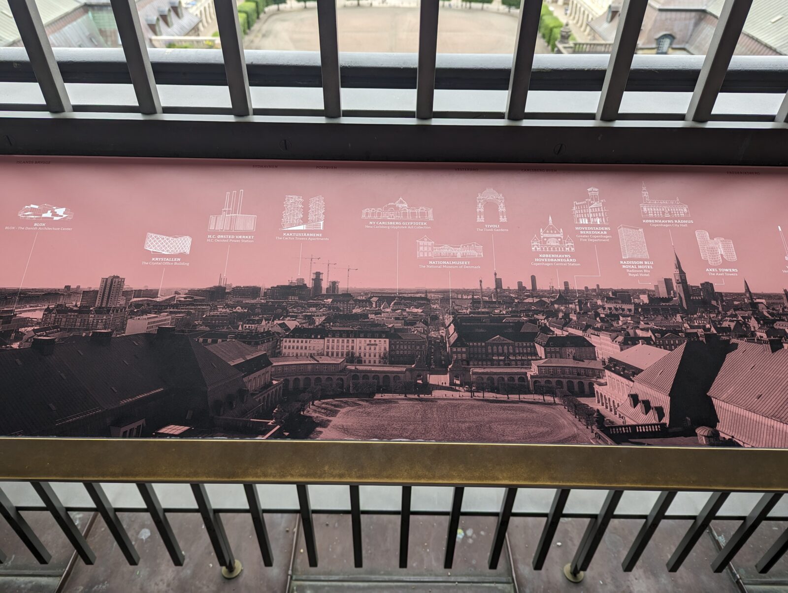 Christiansborg palace Copenhagen viewpoint